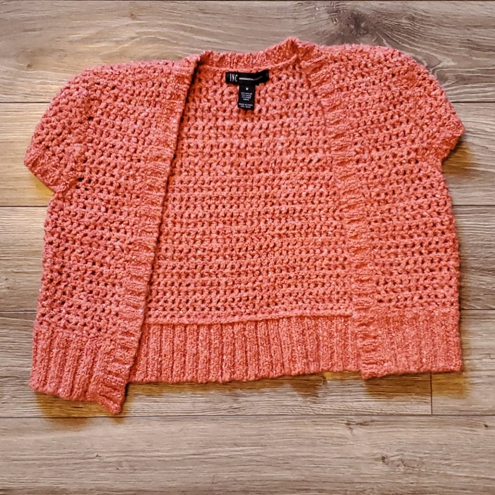 Coral Crop Sweater